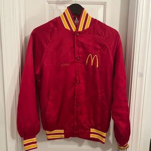 Vintage 80s McDonald’s Red Satin Bomber